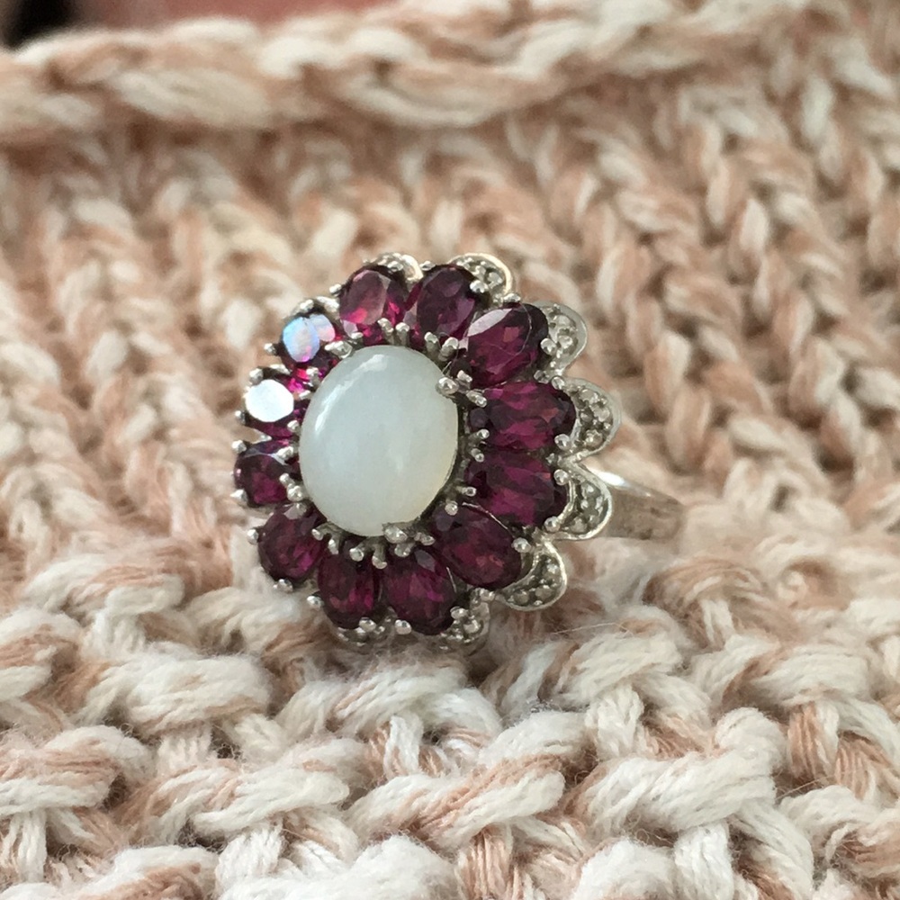 Sterling Silver And Ruby Ring - image 1